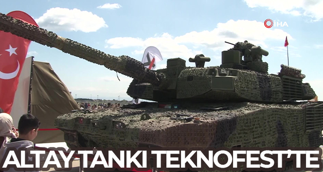 Altay tankı, TEKNOFEST-2023’te vatandaşlarla buluştu