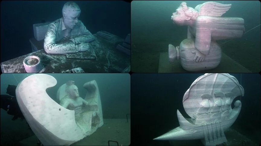 Prof. Dr. Mustafa Sarı yapay resif ve su altı heykel galerisi dalış izlenimlerini anlattı