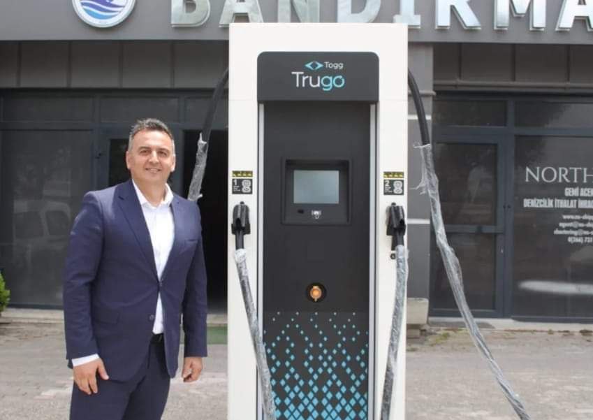 Bandırma’da elektrikli araçlar için hızlı şarj ünitesi “Trugo”