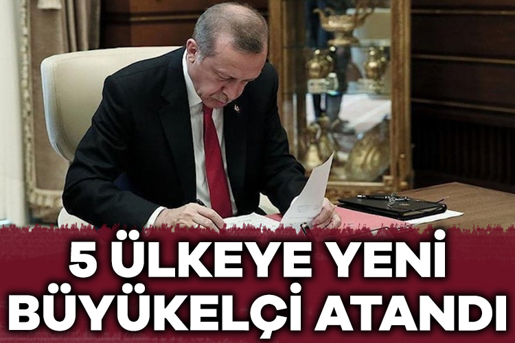 5 ülkeye yeni büyükelçi atandı!