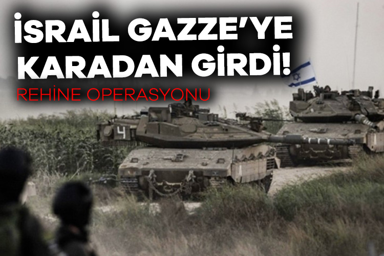 İsrail Ordu Sözcüsü: Rehineler için sınırlı kara baskını yapılıyor