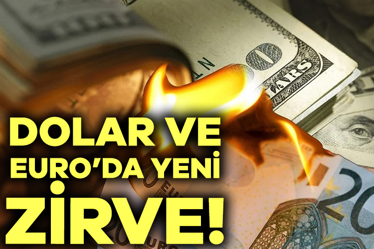 Dolar ve eurodan bir rekor daha! Tarihi zirvesini gördü