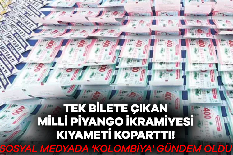 Tek bilete çıkan Milli Piyango ikramiyesi sosyal medyada gündem oldu!