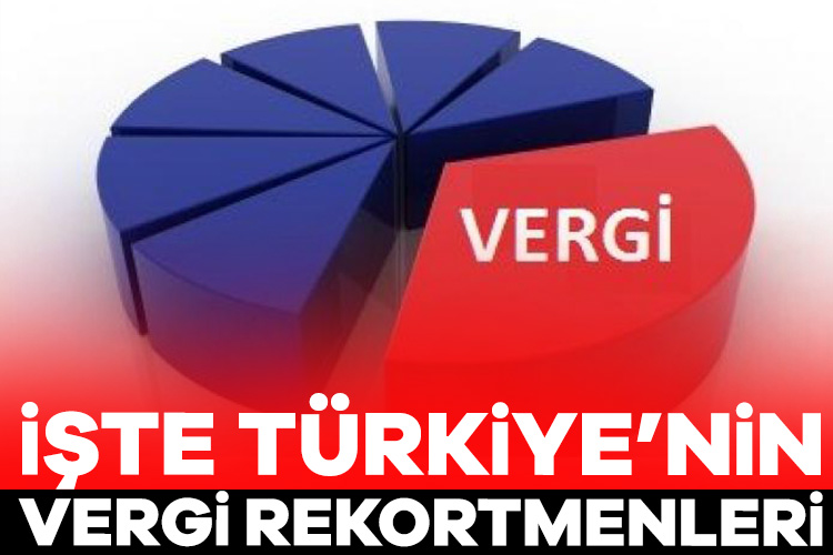 Türkiye’nin vergi rekortmenleri belli oldu!