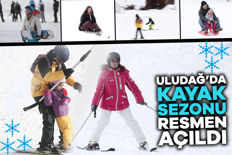 Bursa Uludağ’da kayak sezonu resmen açıldı
