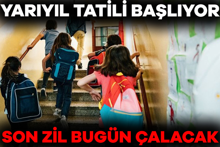 Öğrenciler bugün karne alıp yarıyıl tatiline başlayacak