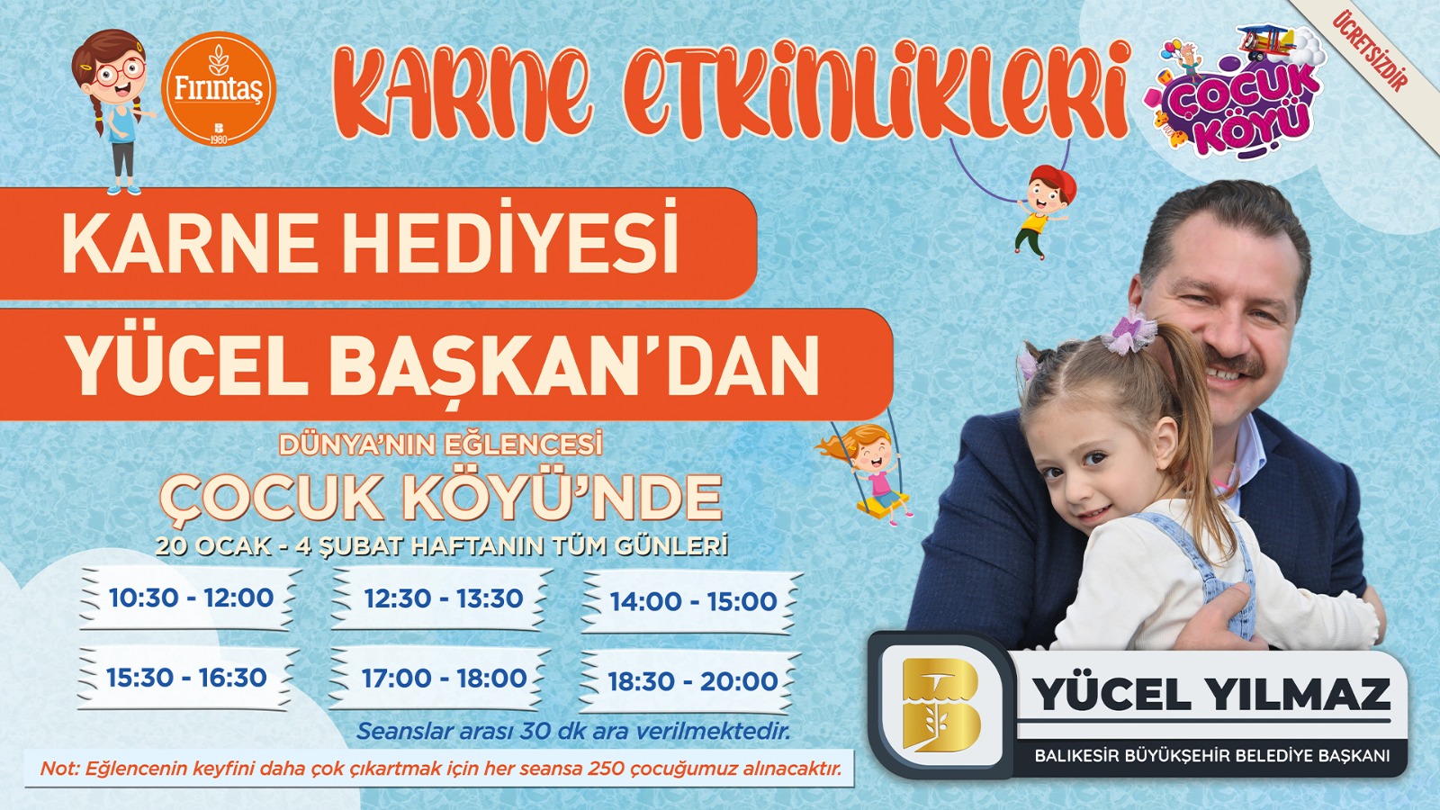 Çocuklara en güzel karne hediyesi Yücel Yılmaz’dan