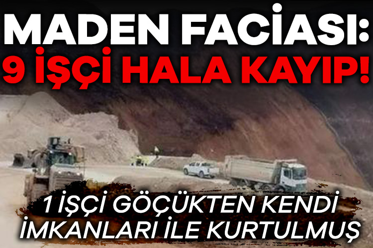 Erzincan’daki maden faciasında 1 işçi göçükten kendi imkanları ile kurtuldu!