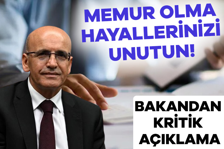 Mehmet Şimşek: Hiçbir personel alımına izin vermiyoruz
