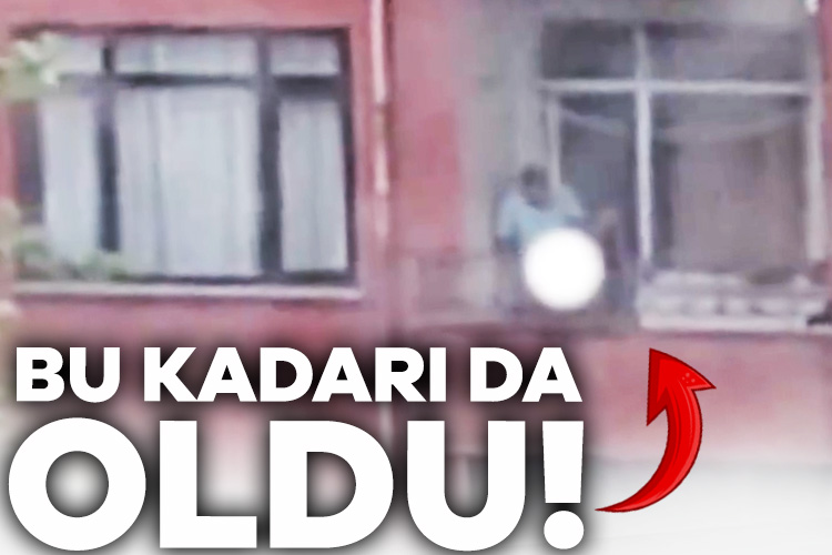Bu kadar da olmaz demeyin! Balkon direğiyle…