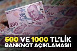 TCMB Başkanı’ndan 500 ve 1000 TL’lik banknot açıklaması!