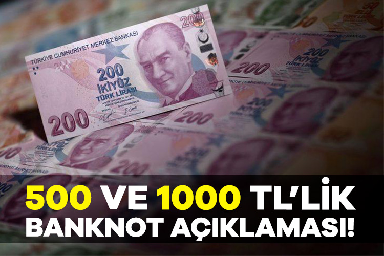 TCMB Başkanı’ndan 500 ve 1000 TL’lik banknot açıklaması!
