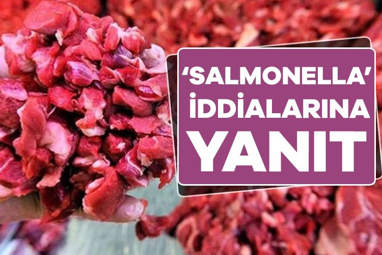 Salmonella tespit edilen etlere ilişkin açıklama!